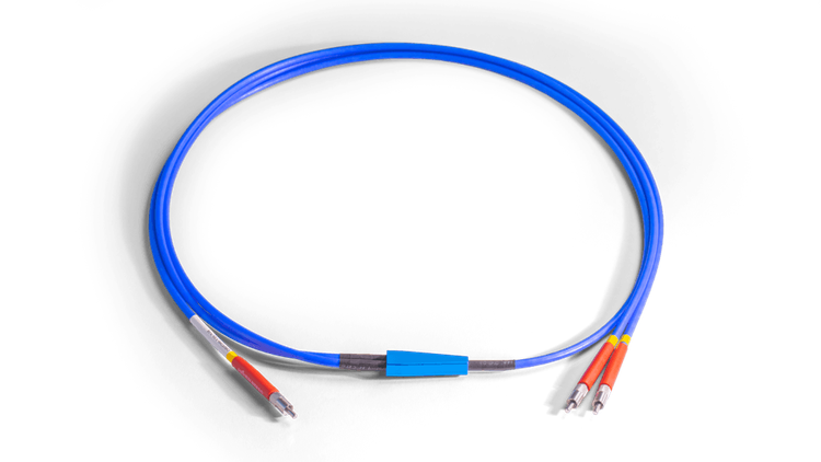 Mixed UV-Visible / Visible-NIR Bifurcated Optical Fibers
